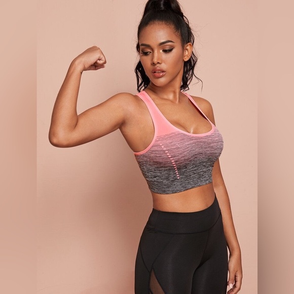 Sports Bra Pink and Black Small Medium NWT - Picture 5 of 8